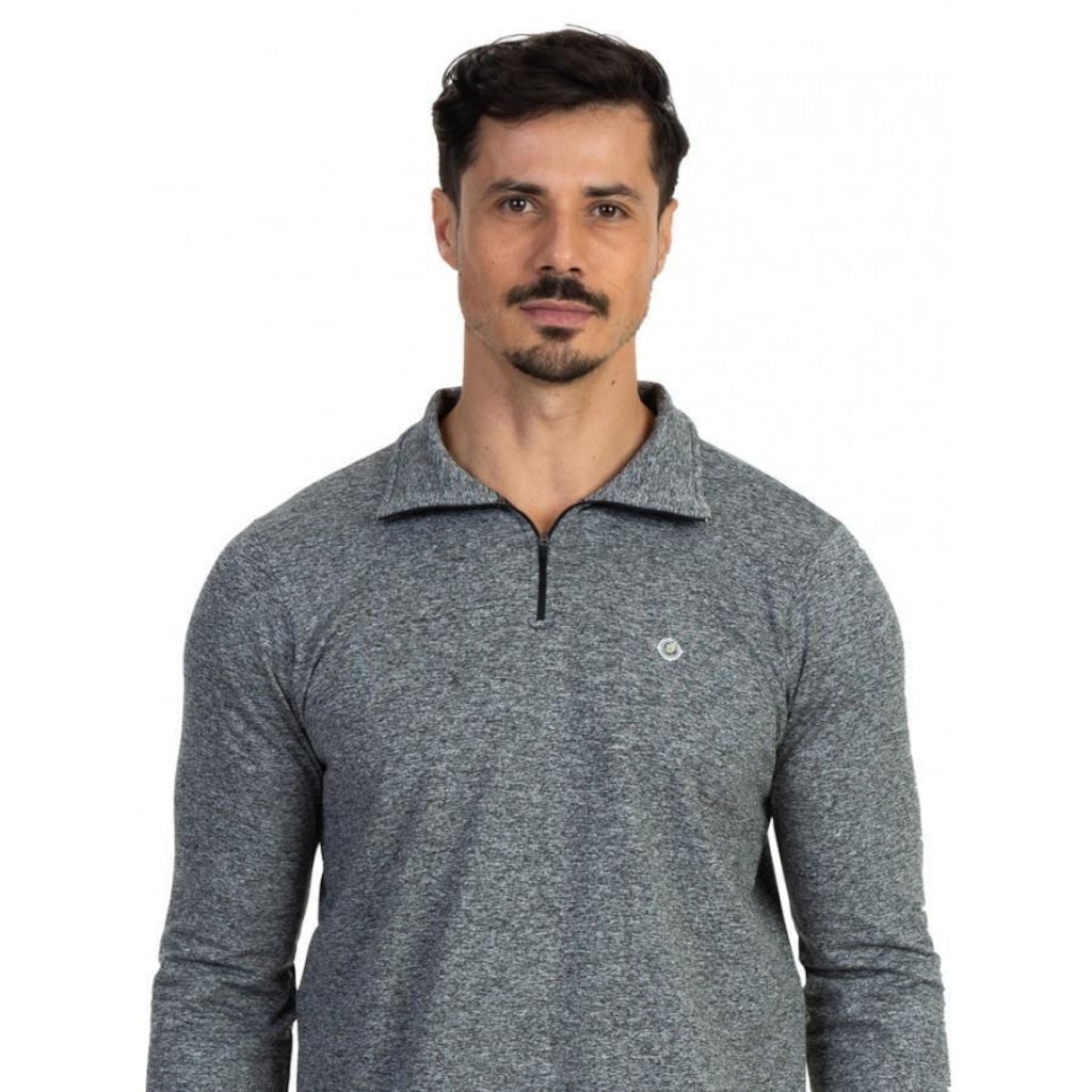Imagem 3 do produto Camiseta Manga Longa Térmica Extreme UV Gola Alta com Proteção Solar - Masculina