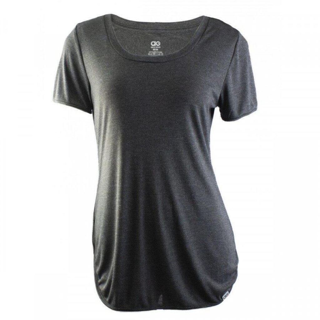 Camiseta Alto Giro Poliamida Alongada - Feminina