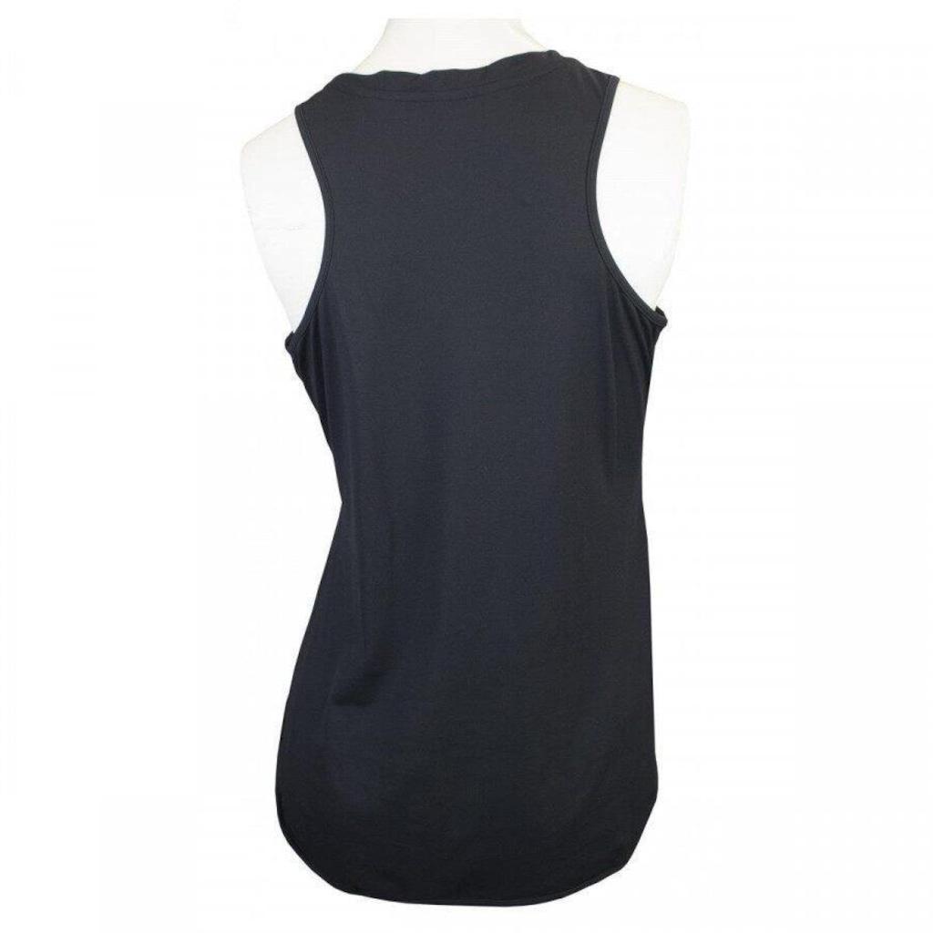 Imagem 2 do produto Camiseta Regata Alto Giro Poliamida Skin Fit Alongada Gola V - Feminina