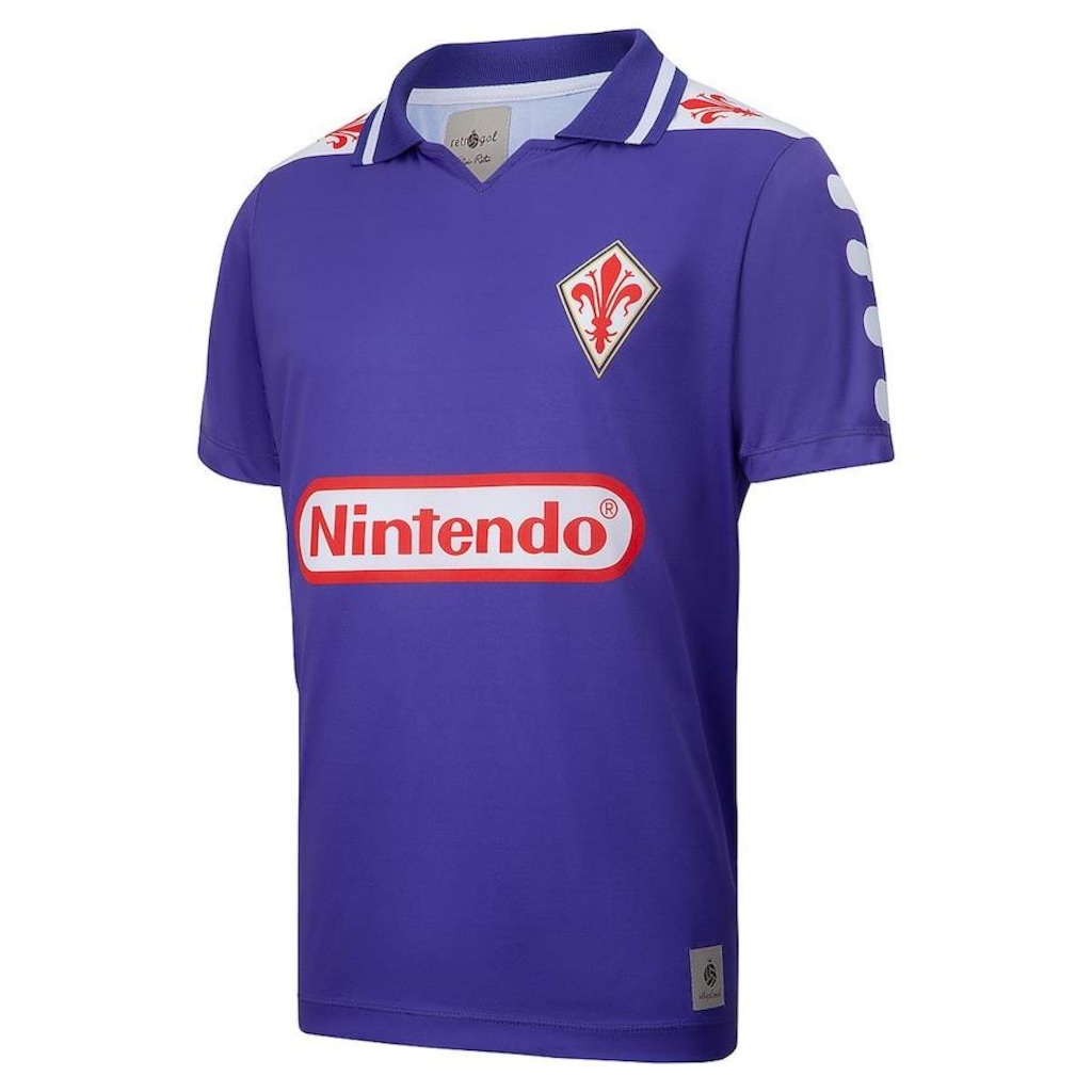 Camisa Fiorentina Retrô Gol 1998 Batistuta - Masculina - Foto 1