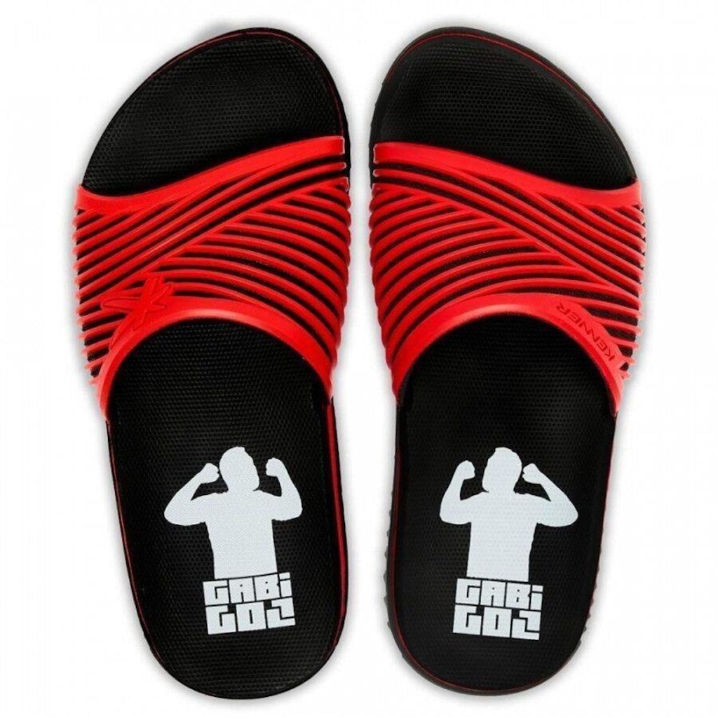 Chinelo Kenner Slide Gabigol Hoe - Masculino - Foto 1