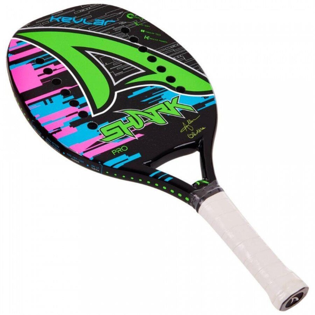 Raquete de Beach Tennis Shark Kevlar 2021 - Foto 1