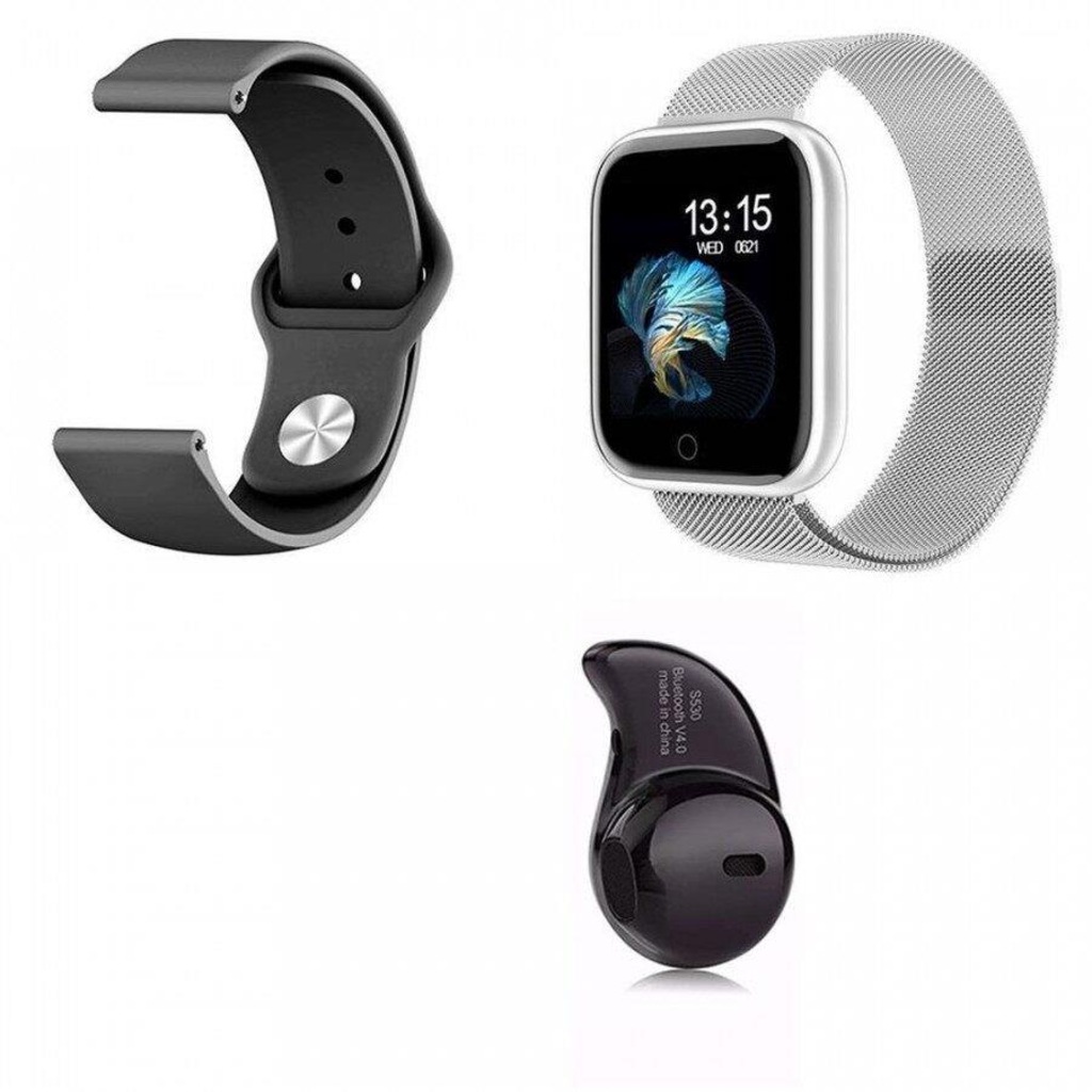 Relógio Smartwatch Smart Bracelet P70 - Unissex + Pulseira Extra + Fone de Ouvido Bluetooth TSW - Foto 1