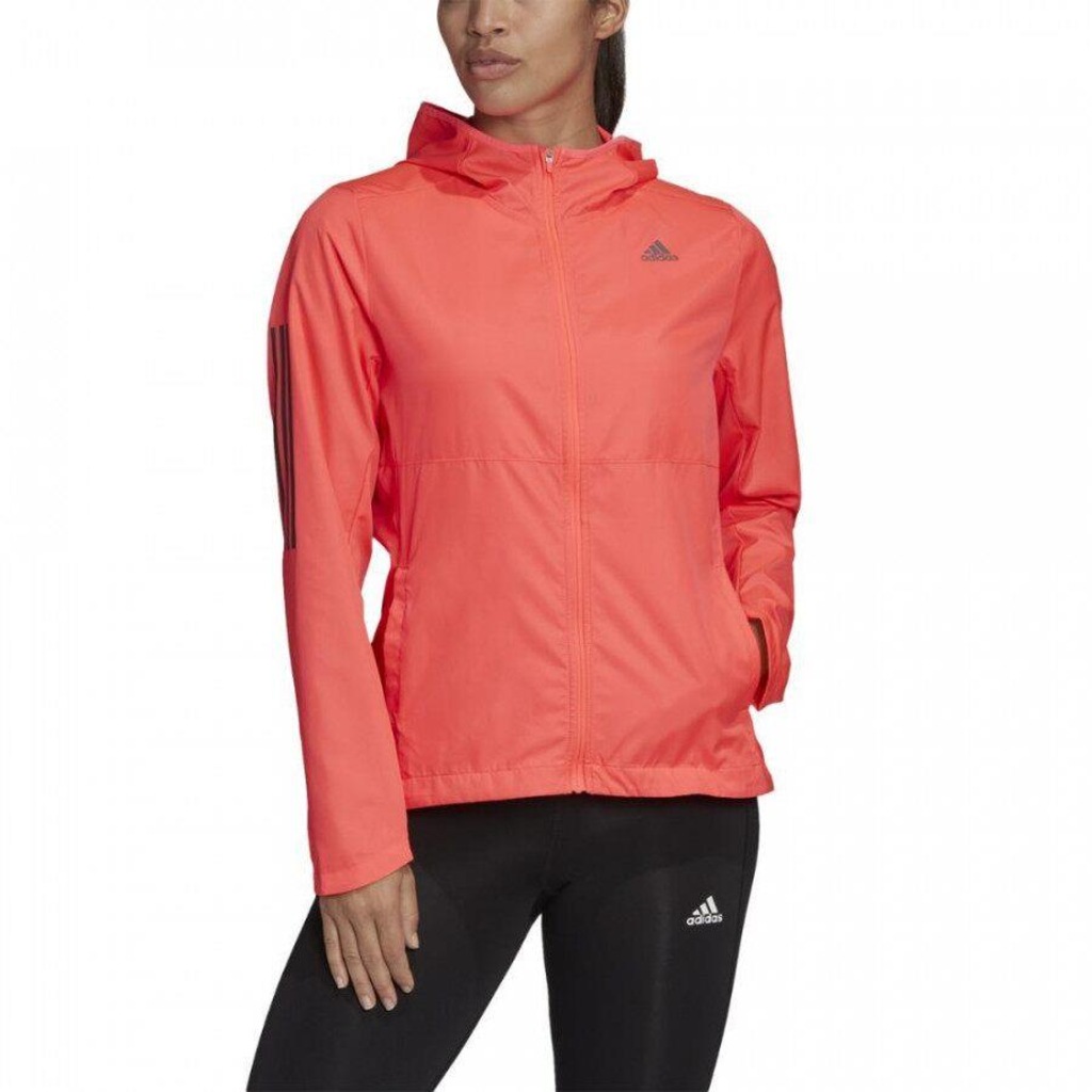 Jaqueta Corta Vento adidas Own the Run Hooded - Feminina - Foto 1