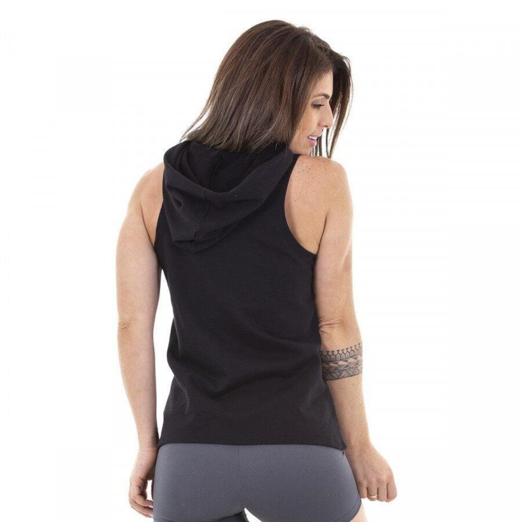 Imagem 4 do produto Camiseta Regata com Capuz Everlast Básica - Feminina