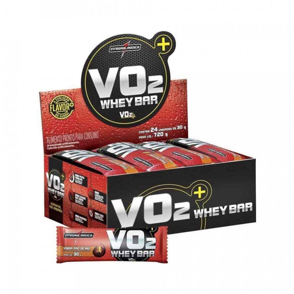VO2 Whey Bar Integralmédica Coco - com 24 Barras - Foto 1