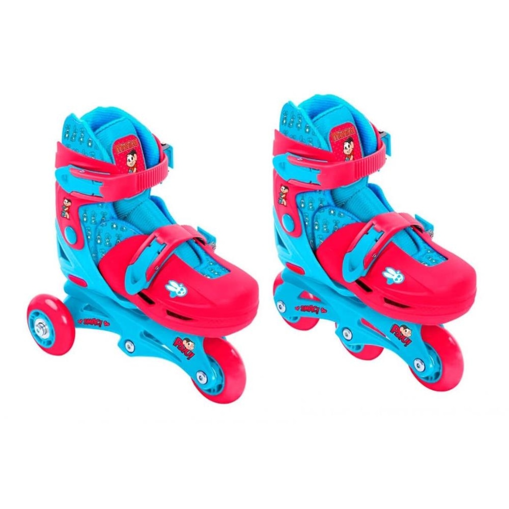 Patins Turma da Mônica Roller TRI/INLINE - 29 a 32 - Infantil - Foto 1