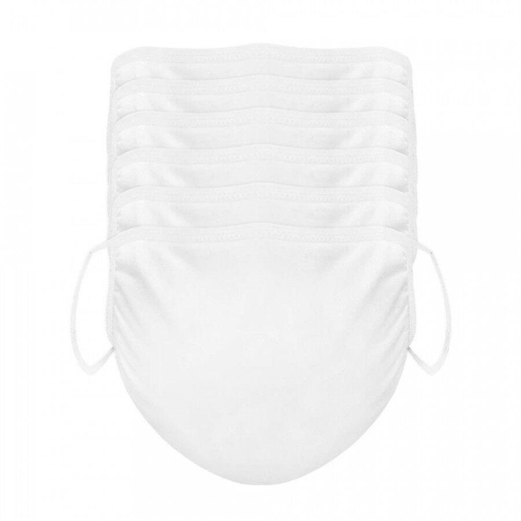 Kit Máscaras de Proteção Hanes Algodão com tripla camada Hlcm - Adulto - 6 Unidades - Foto 1