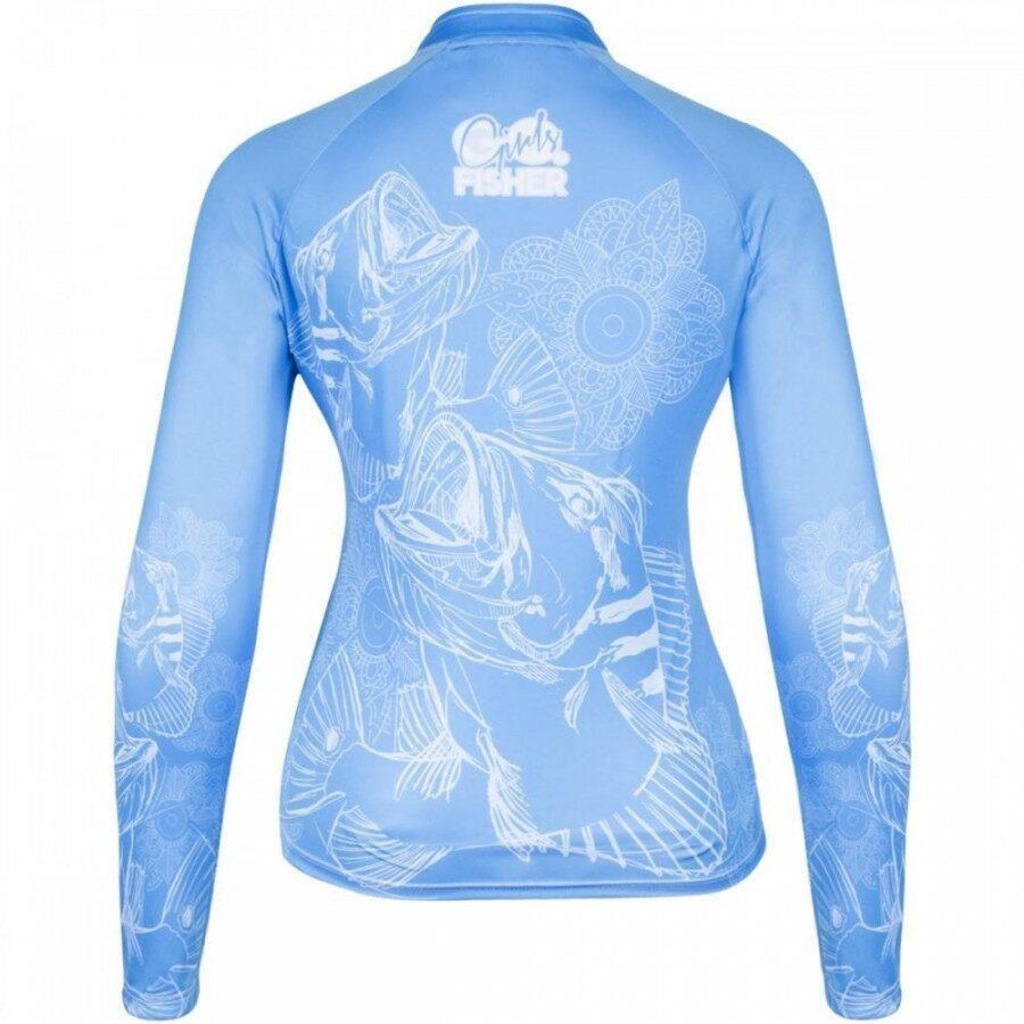 Camiseta Manga Longa de Pesca Go Fisher Tucunaré Açu GOG07 - Feminina - Foto 2