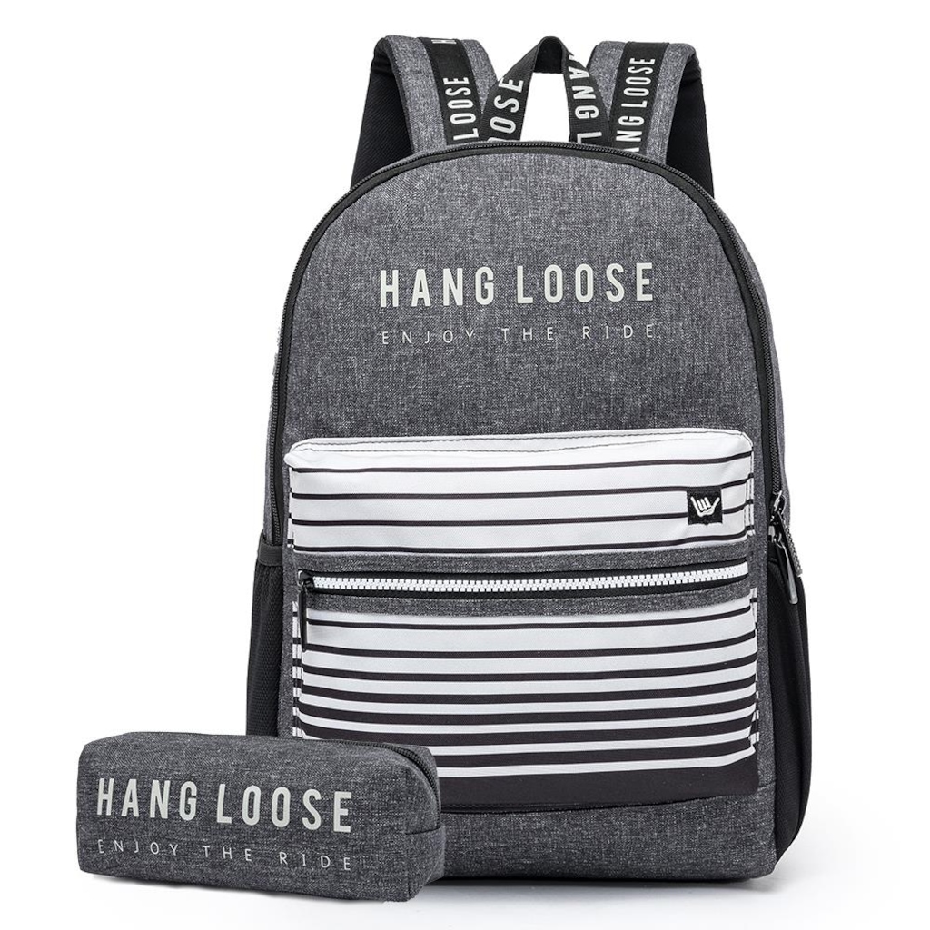 Kit  Hang Loose Mochila  Reforçada - 19 Litros +  Estojo - Foto 1