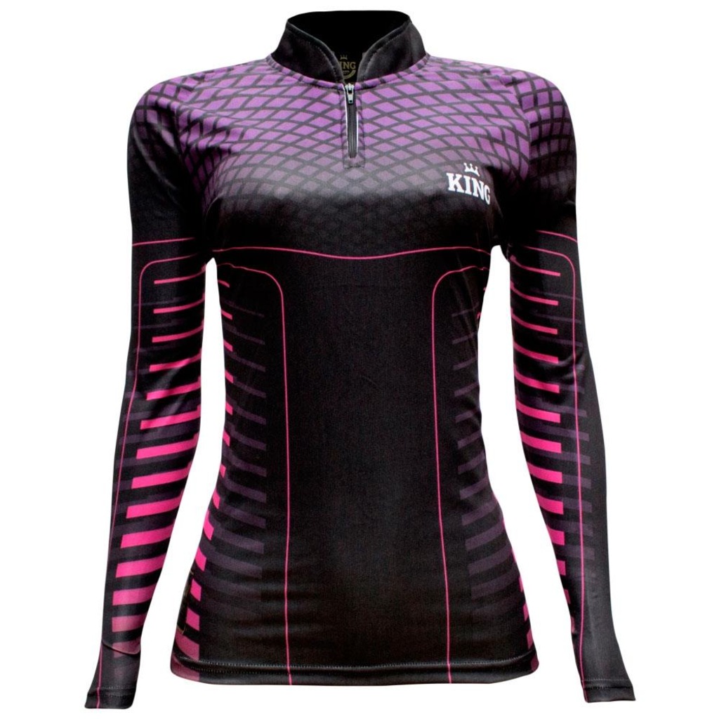 Camiseta Manga Longa De Pesca Sublimada King Brasil Sport01 - Feminina - Foto 1