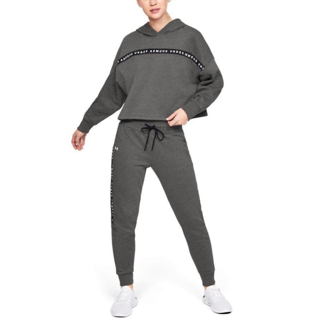 Imagem 2 do produto Blusão de Moletom com Capuz Under Armour Taped Fleece - Feminino