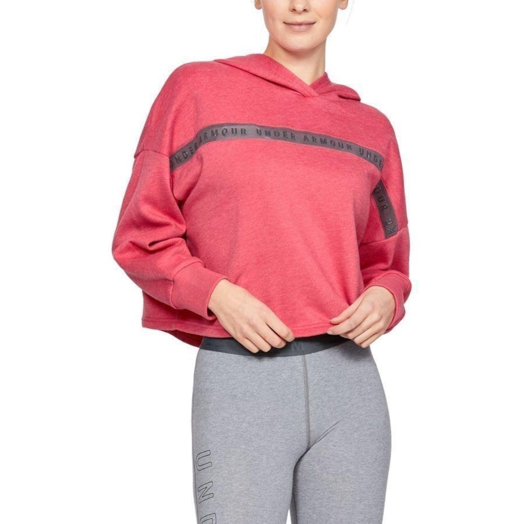 Imagem 1 do produto Blusão de Moletom com Capuz Under Armour Taped Fleece - Feminino