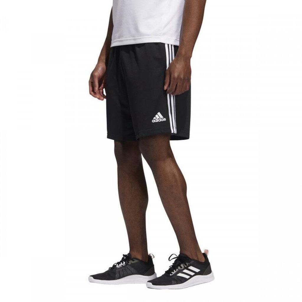 Bermuda adidas Malha 3 Listras - Masculina