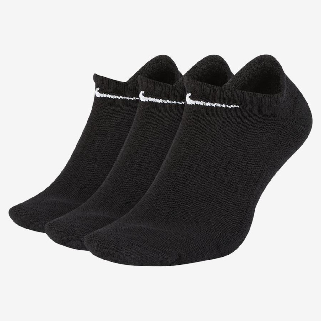 Meias Cano Curto Nike Everyday Cushion - 3 Pares