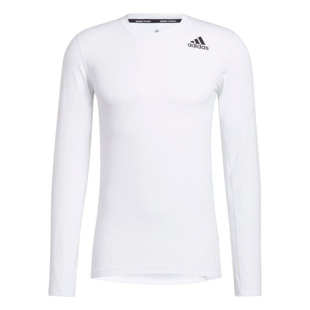 Camiseta Manga Longa adidas Techfit Compression - Masculina - Foto 1