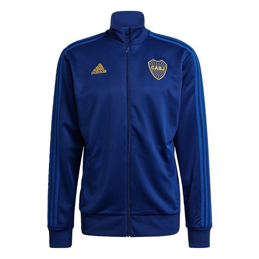 Jaqueta Boca Juniors adidas 3-Stripes - Masculina - Foto 1