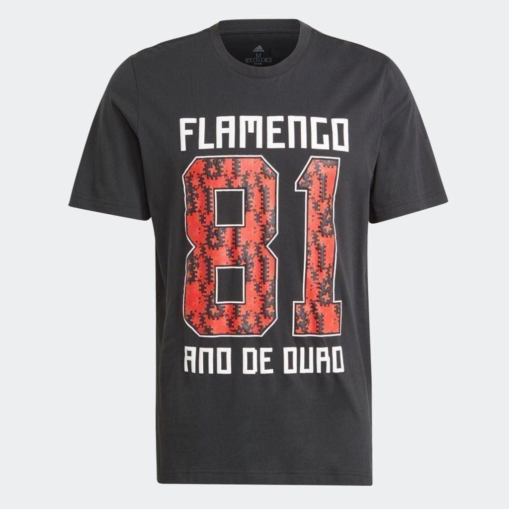 Camiseta do Flamengo adidas Estampada - Masculina - Foto 1