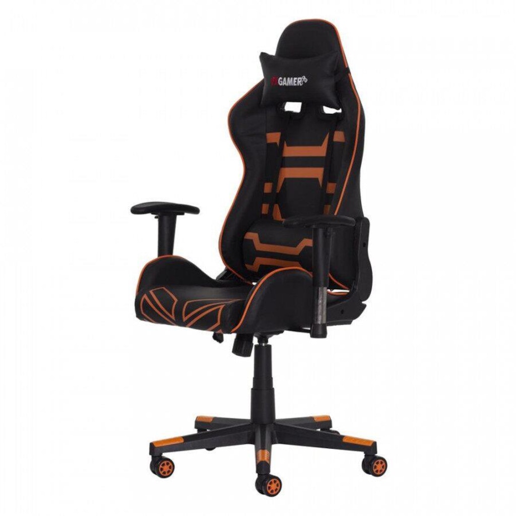 Cadeira FX Gamer Reclinável 180º Giratória Ajustável Função Relax Rodas Anti Risco - Foto 1