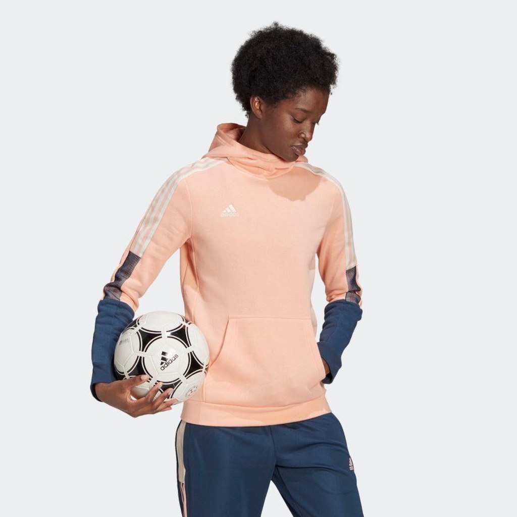Blusão de Moletom com Capuz adidas Tiro Hood CU - Feminino - Foto 1