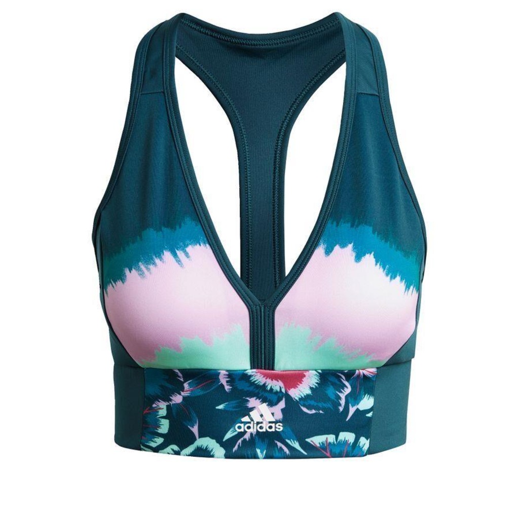 Top Fitness adidas Estampado Farm Rio Aeroready - Adulto - Foto 1