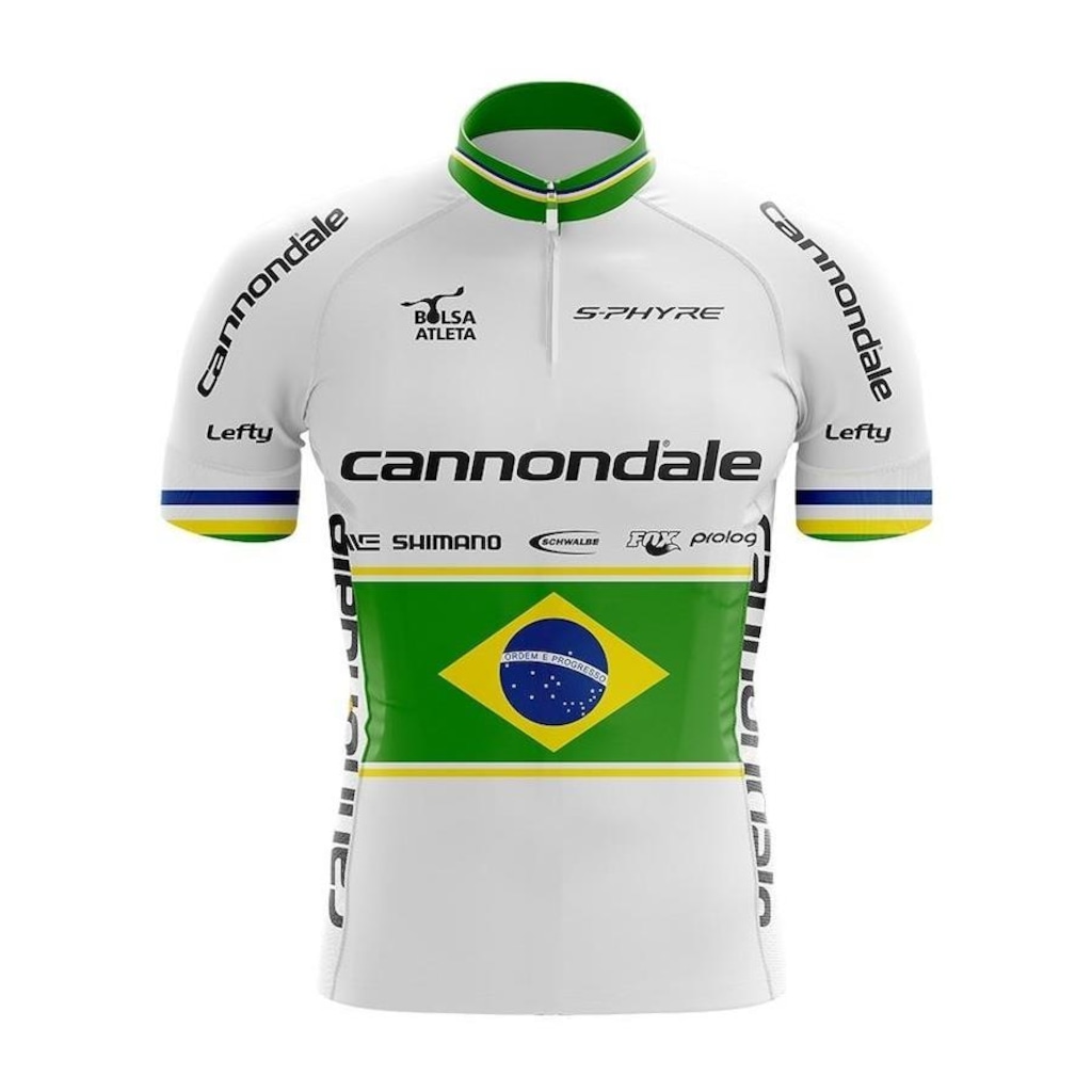 Camisa de Ciclismo Pro Tour Cannondale Avancini Brasil - Masculina - Foto 1