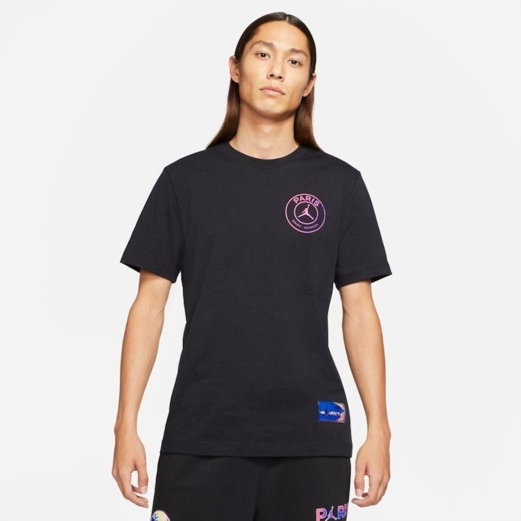 Camiseta Nike Jordan X Psg Logo - Masculina - Foto 1