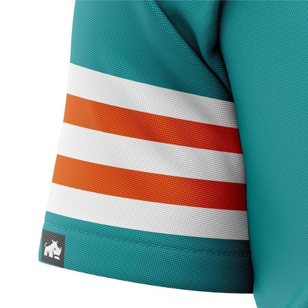 Camiseta Miami Dolphis Dry Retrô Rinno Force - Masculina - Foto 4