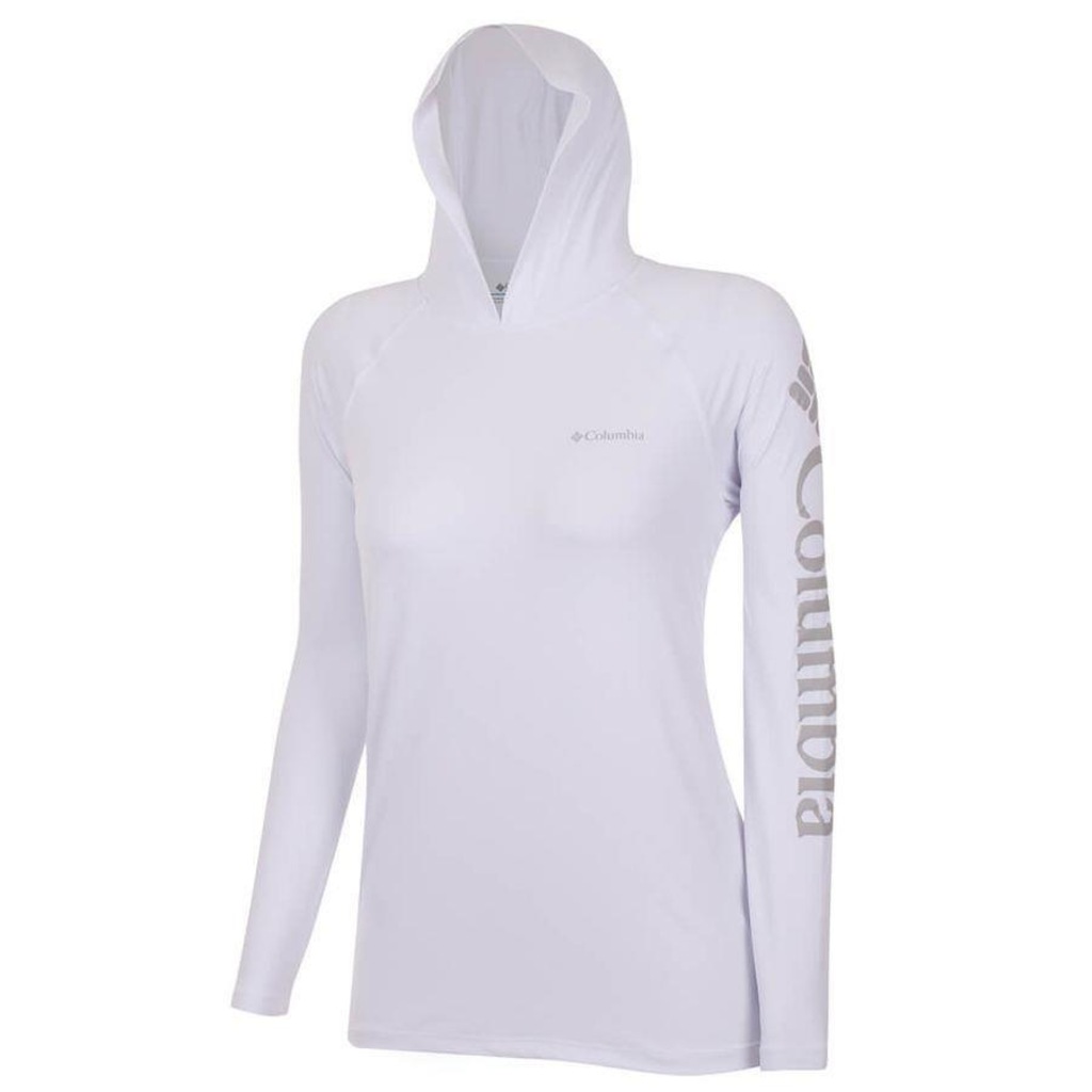 Camiseta Manga Longa com Capuz Columbia Aurora - Feminina - Foto 1
