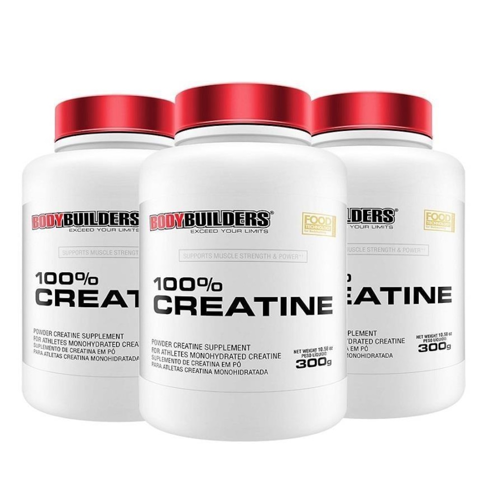 Kit 3x Creatina Bodybuilders - 300g
