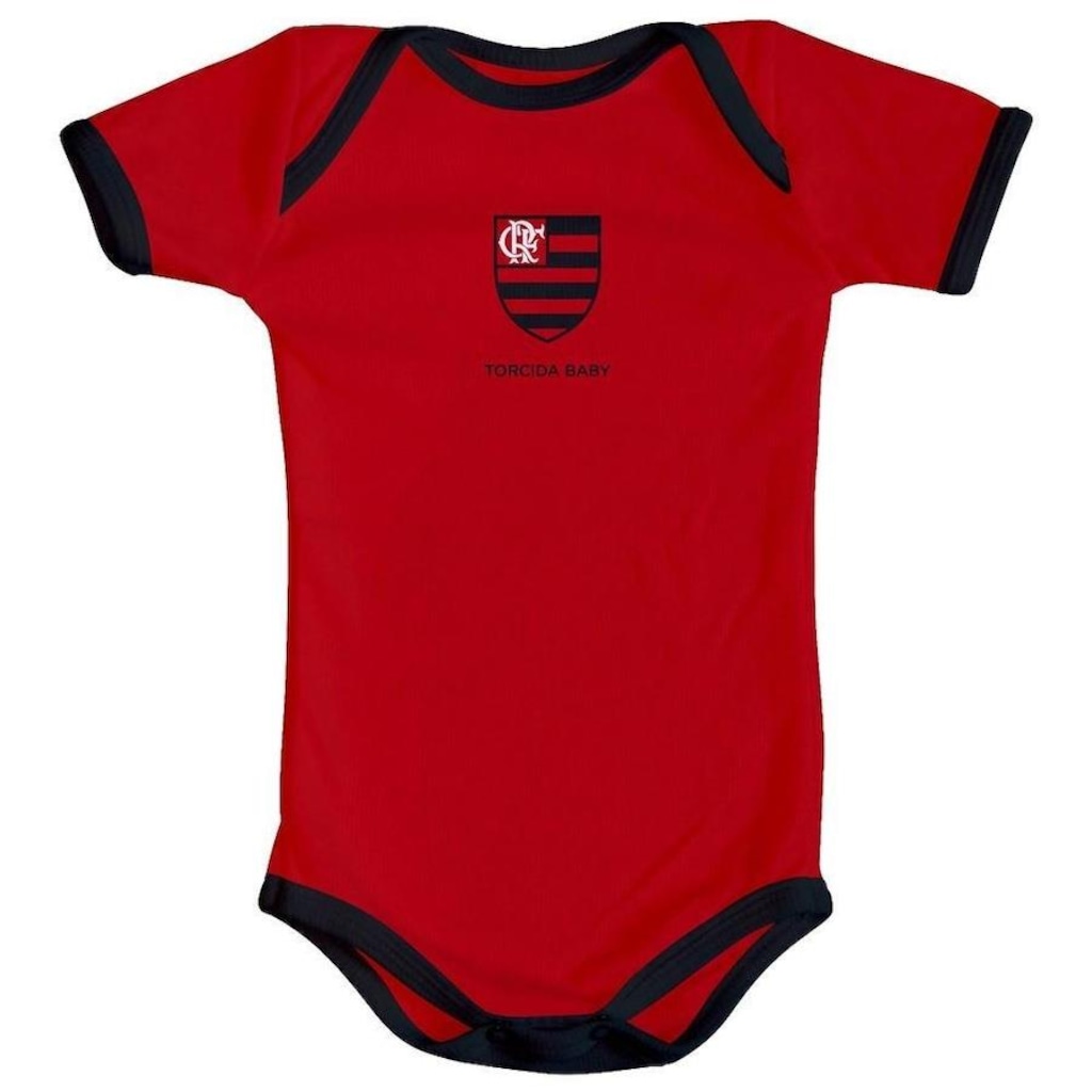 Body Torcida Baby Flamengo 033 Ax - Infantil
