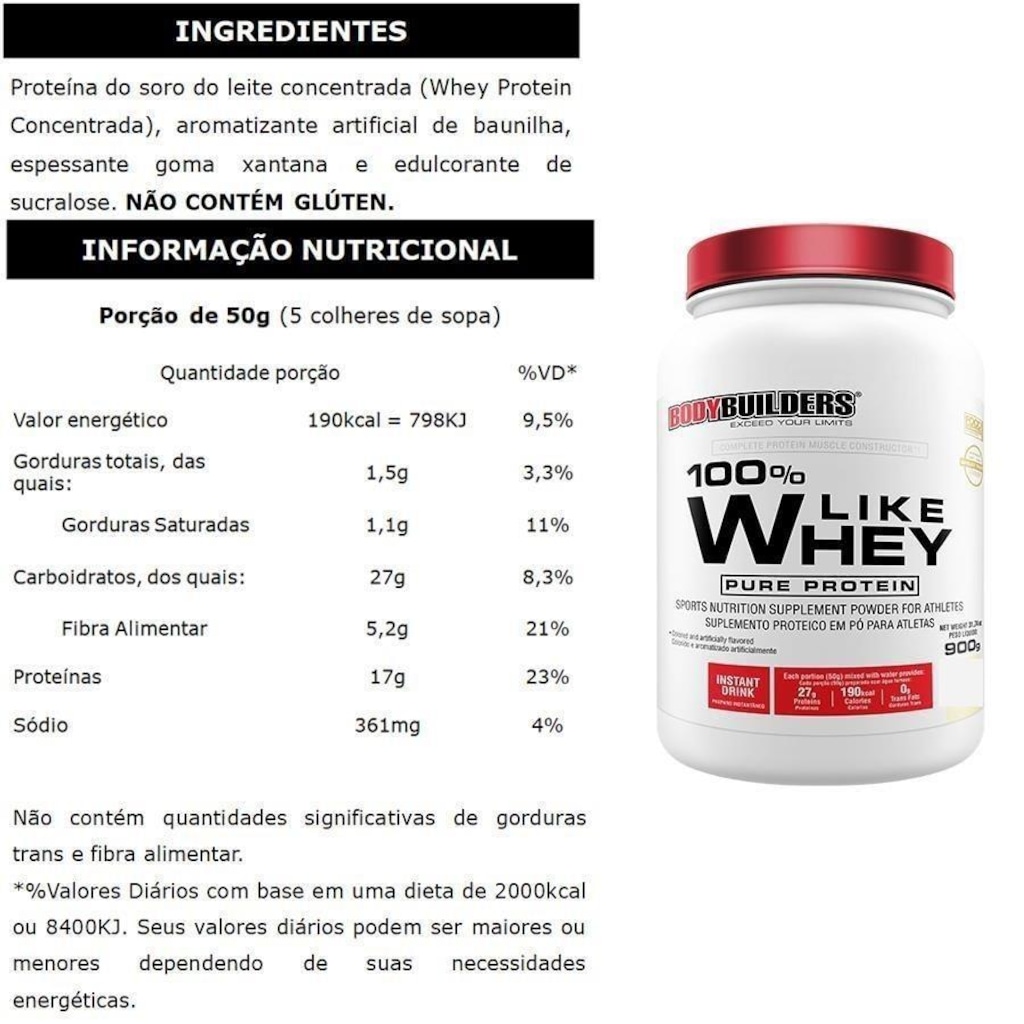 Imagem 2 do produto Kit Like Whey Cappuccino 900g + BCAA tang + Bio Colageno + L-Glutamina + Coqueteleira