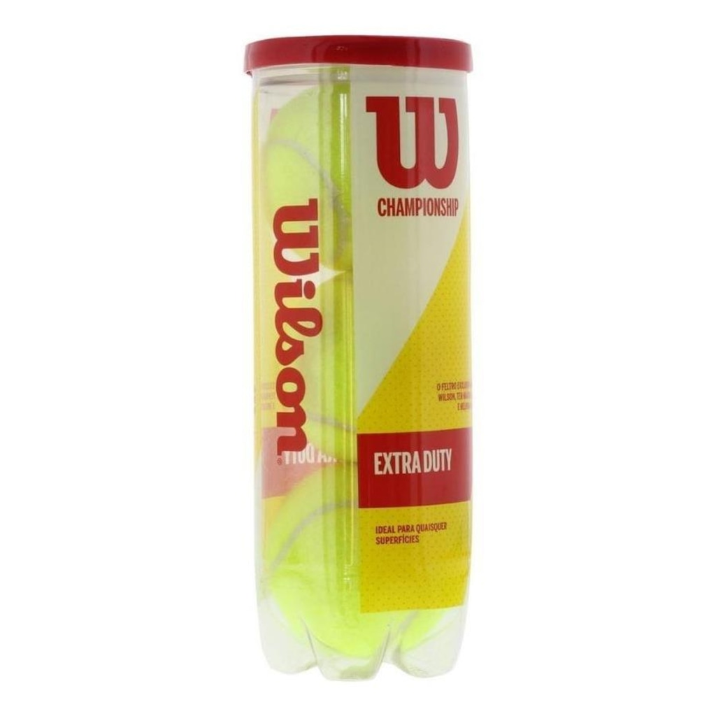 Imagem 3 do produto Bola de Tênis Wilson Championship Extra Duty - Tubo com 3 Bolas