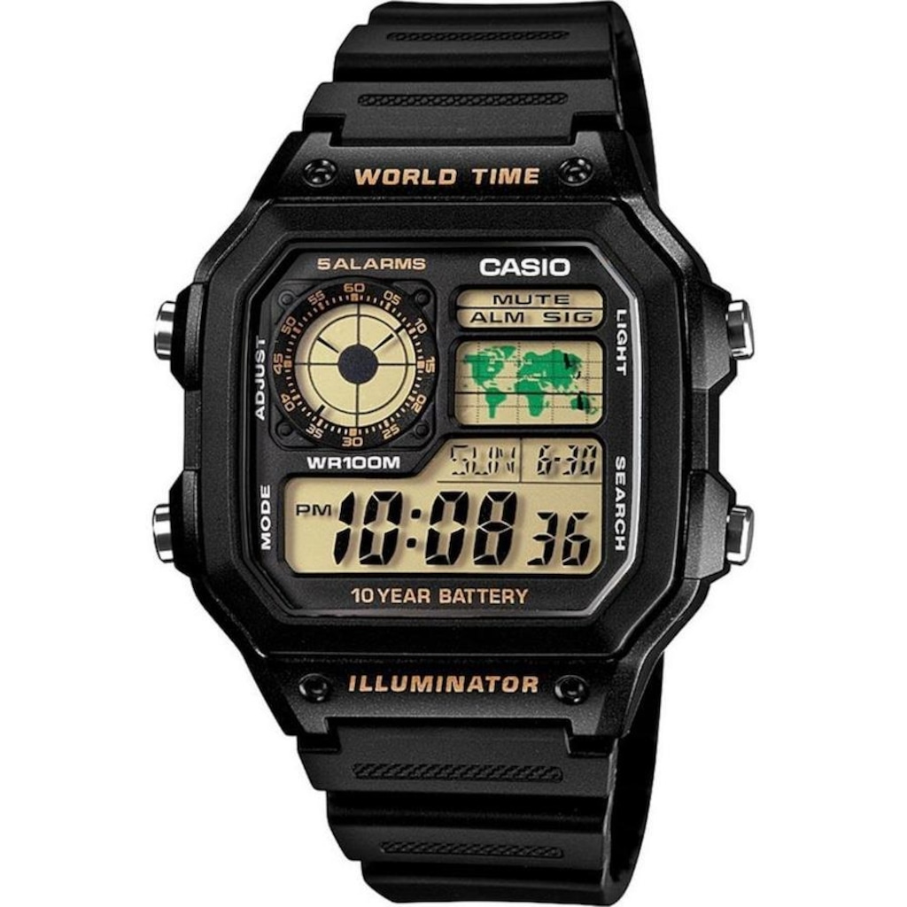 Relógio Digital Casio Standard AE-1200WH-1BVDF - Adulto