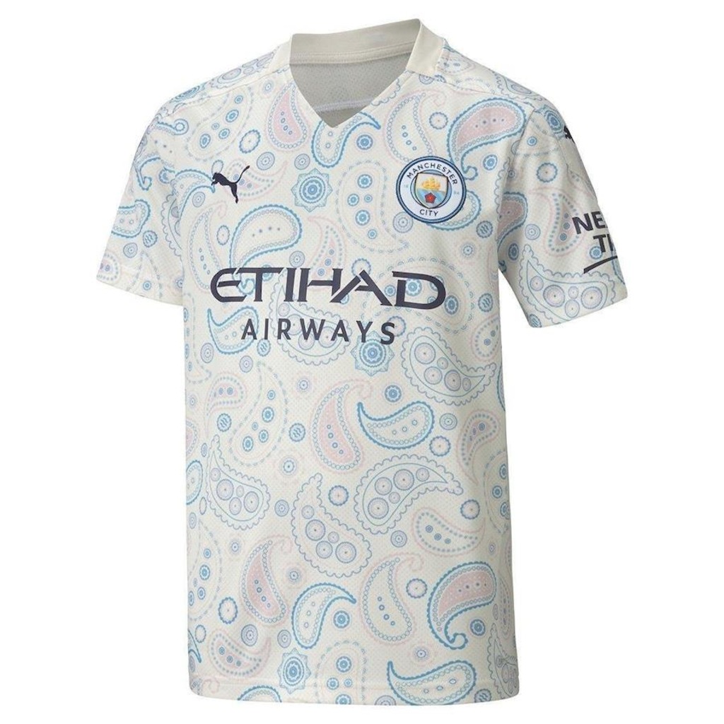 Camisa Manchester City III 20/21 Puma - Infantil - Foto 1
