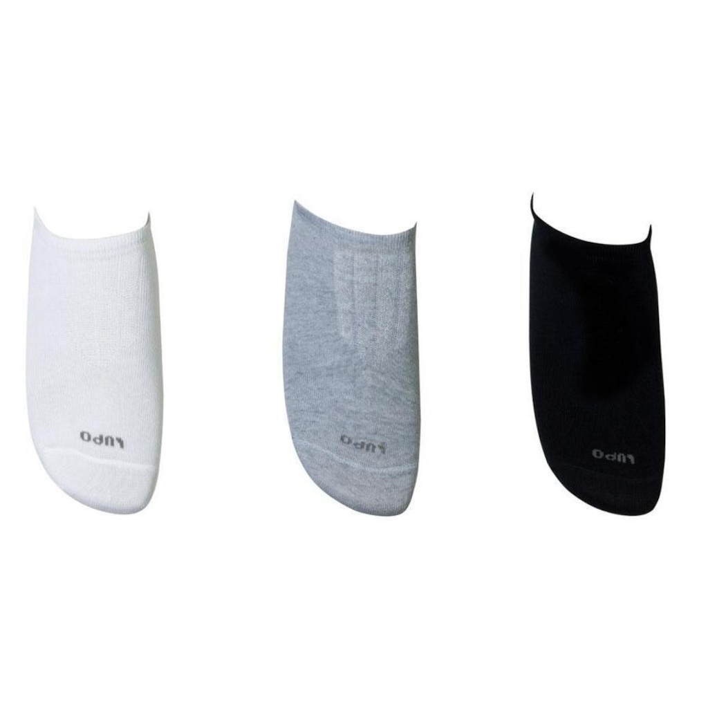 Imagem 3 do produto Kit de Meias Sapatilha Lupo Sport 03270 - 41 ao 44 - 3 Pares