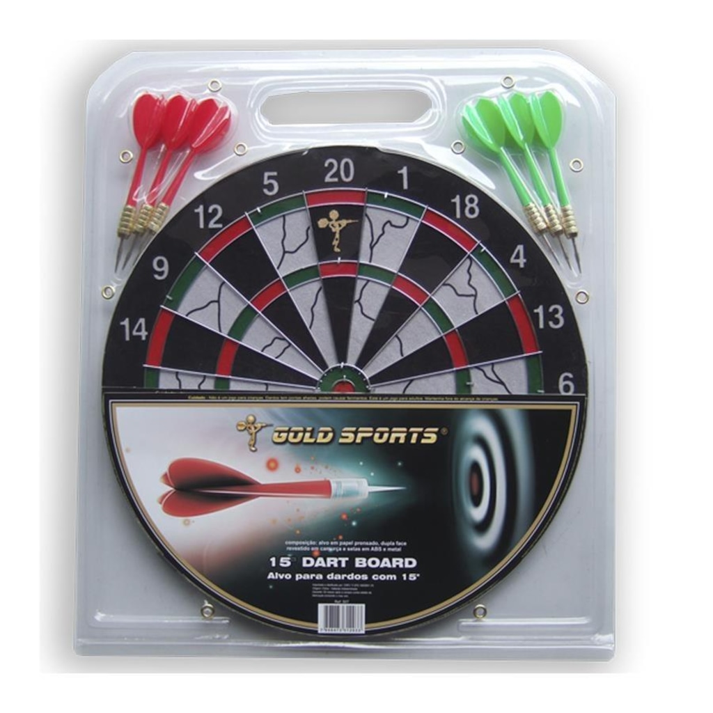 Kit de Dardos Gold Sports 15" com 6 setas 08g