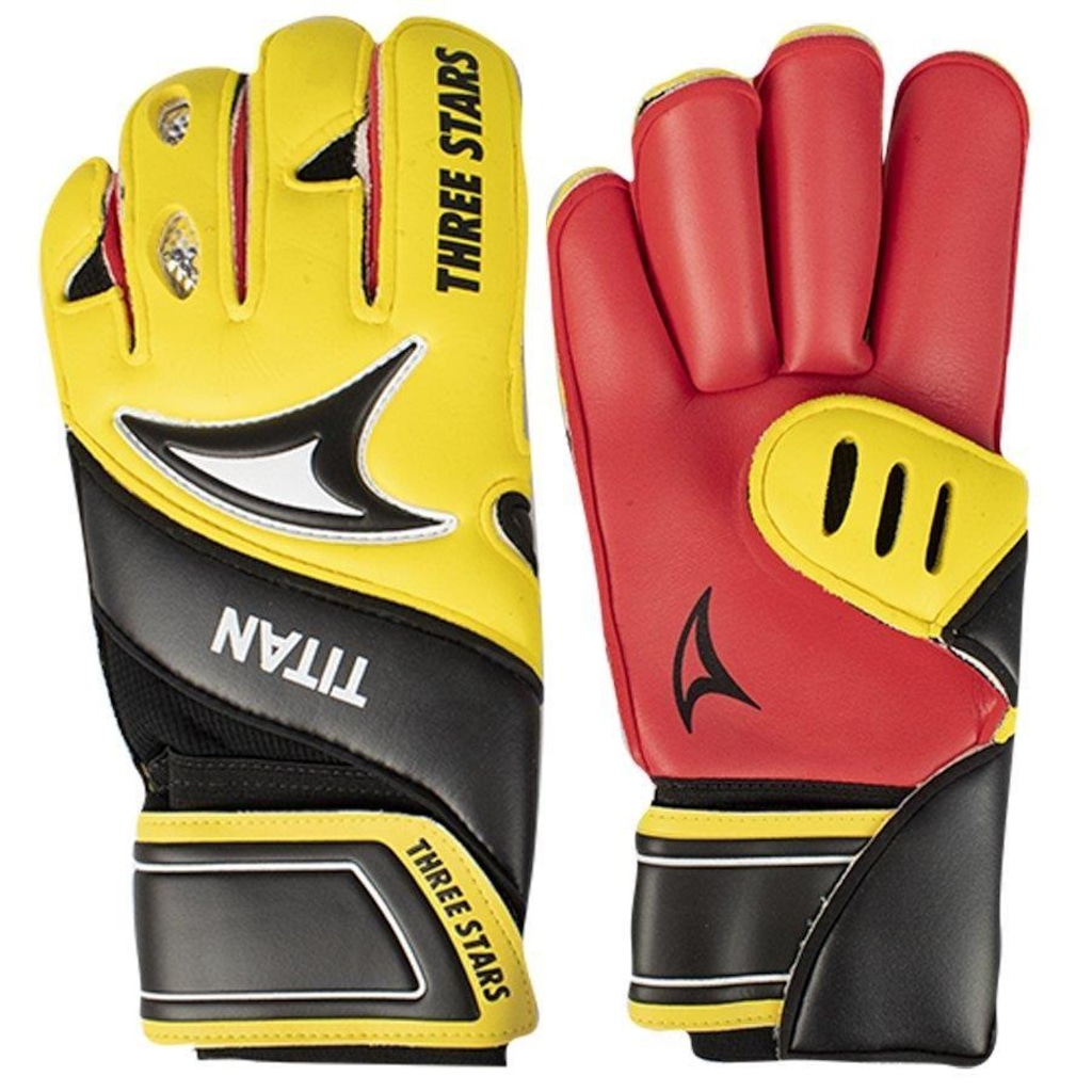 Luvas de Goleiro de Campo Three Stars Palma Titan - Adulto