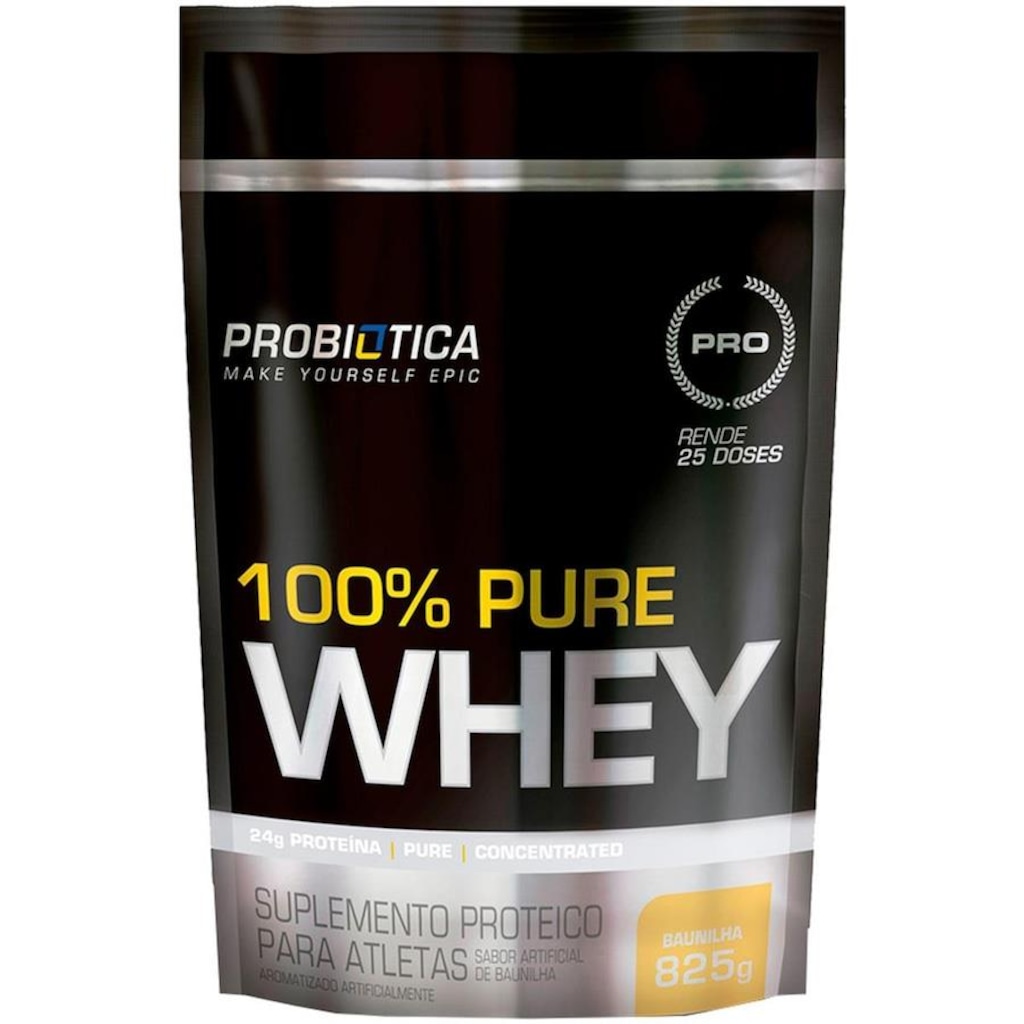 100% Pure Whey Probiotica Baunilha - 825g - Foto 1