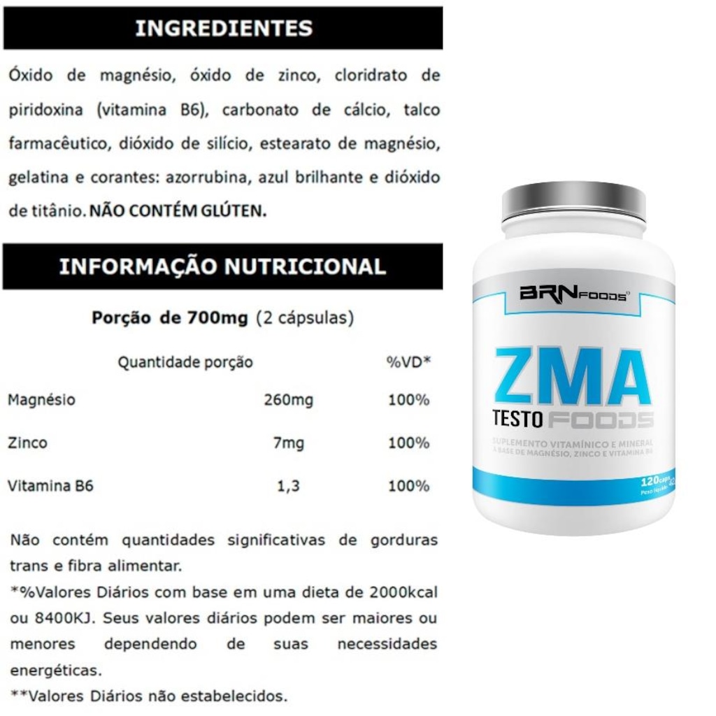 Imagem 5 do produto Kit 2x Whey Protein BRN Foods - Morango - 900g + BCAA + ZMA + Cromo + Coqueteleira + Porta Cápsula