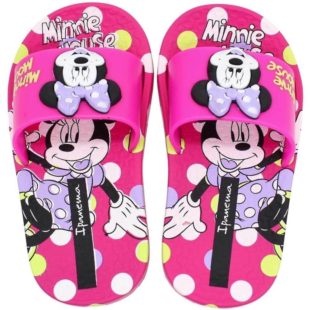 Chinelo Slide Disney Minnie - Infantil - Foto 1