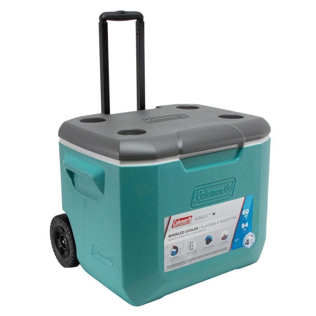Caixa Térmica Cooler Grande Coleman com Rodas - 56,7 Litros - Foto 1