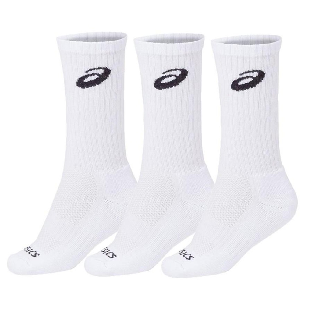 Kit de Meias Cano Alto Asics Tennis Socks - 3 Pares - Adulto - Foto 1