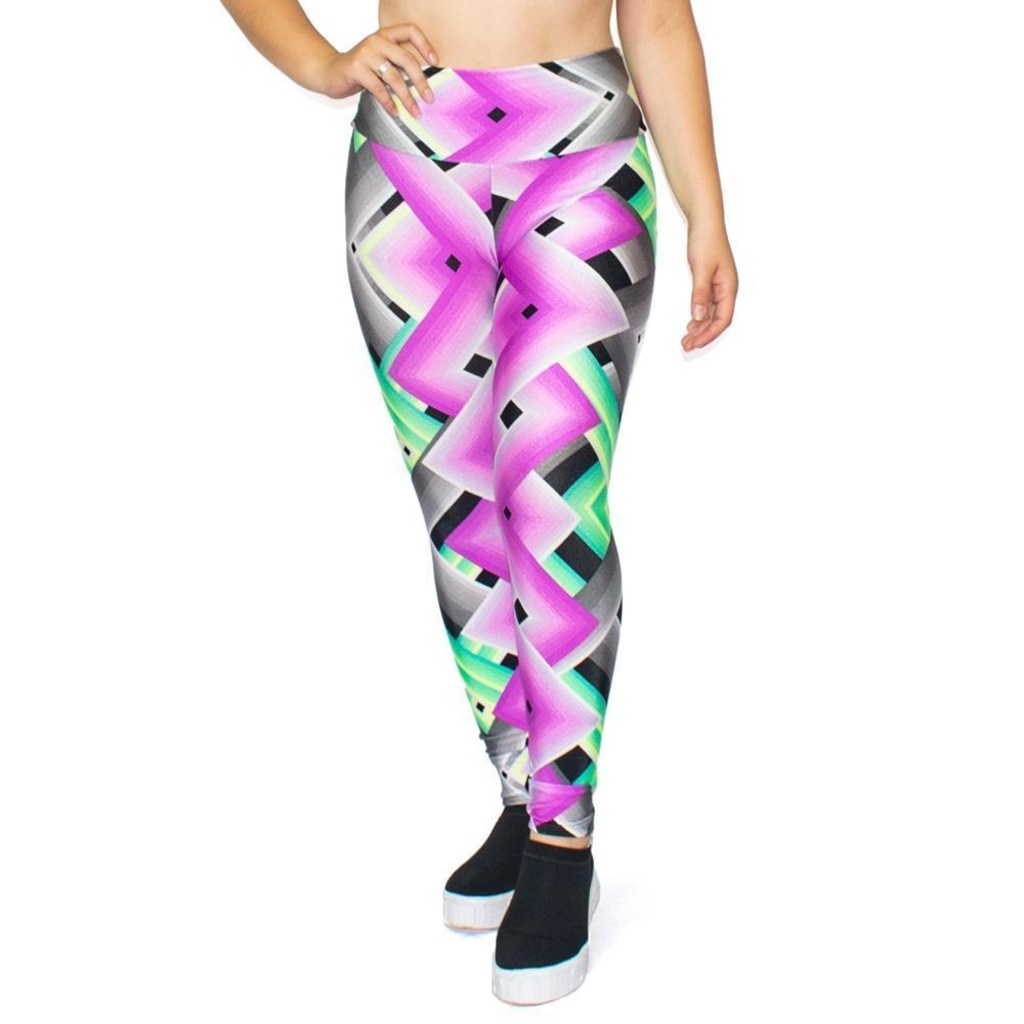 Calça Legging Luasal Estampada Casual Conforto - Feminina