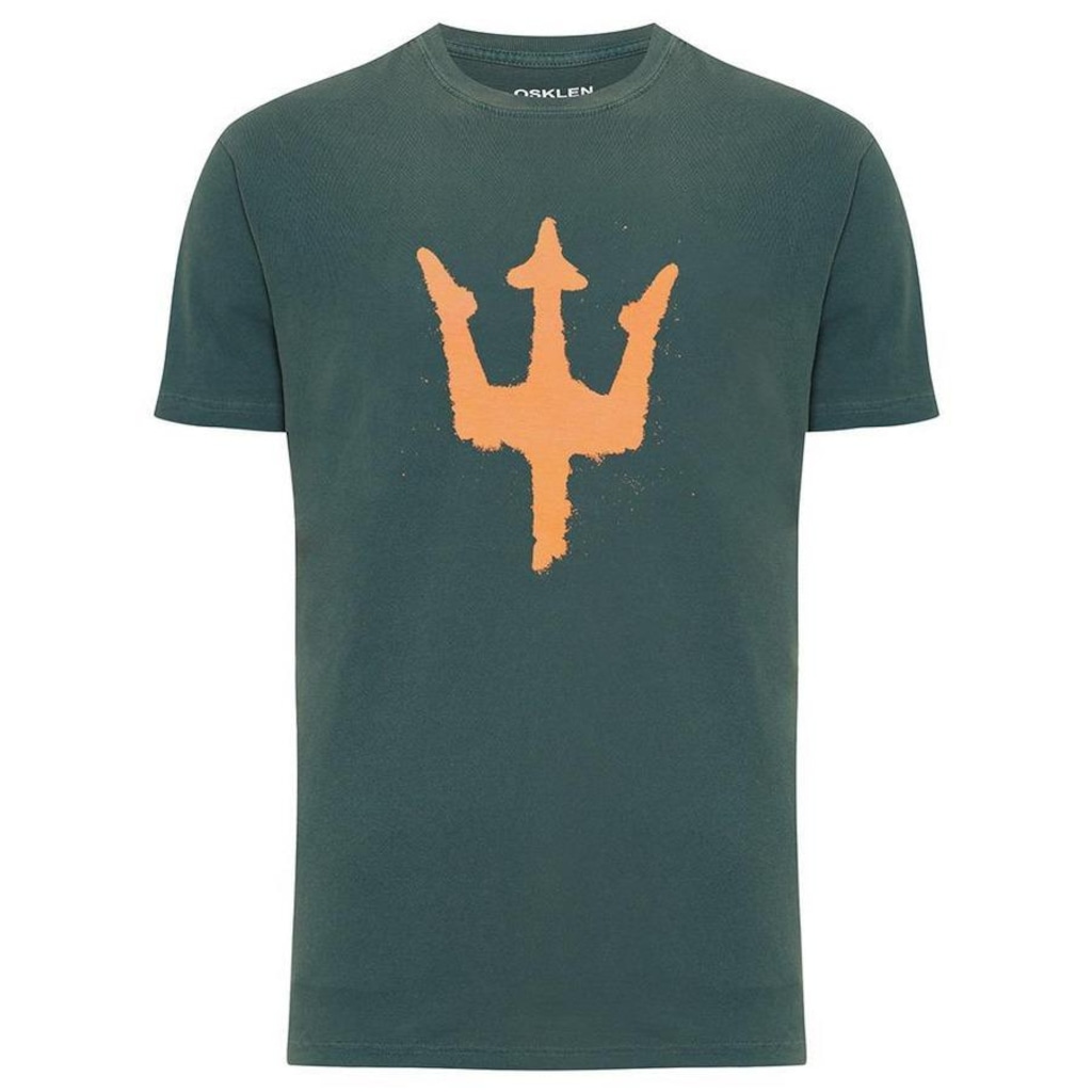 Camiseta Osklen Trident Stencil - Masculina - Foto 1