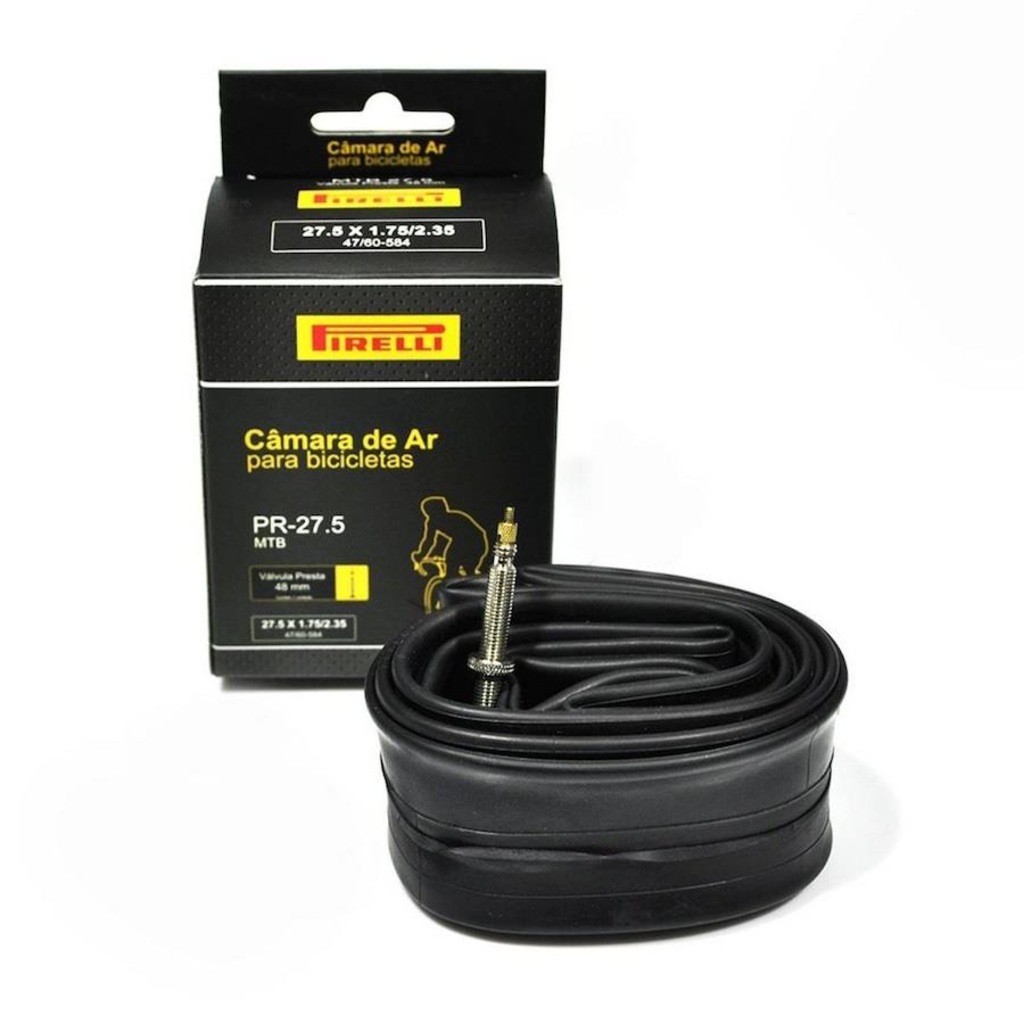 Câmara de Ar Pirelli PR-27.5 27.5 x 1.75/2.35 válvula presta 48 mm - Foto 1