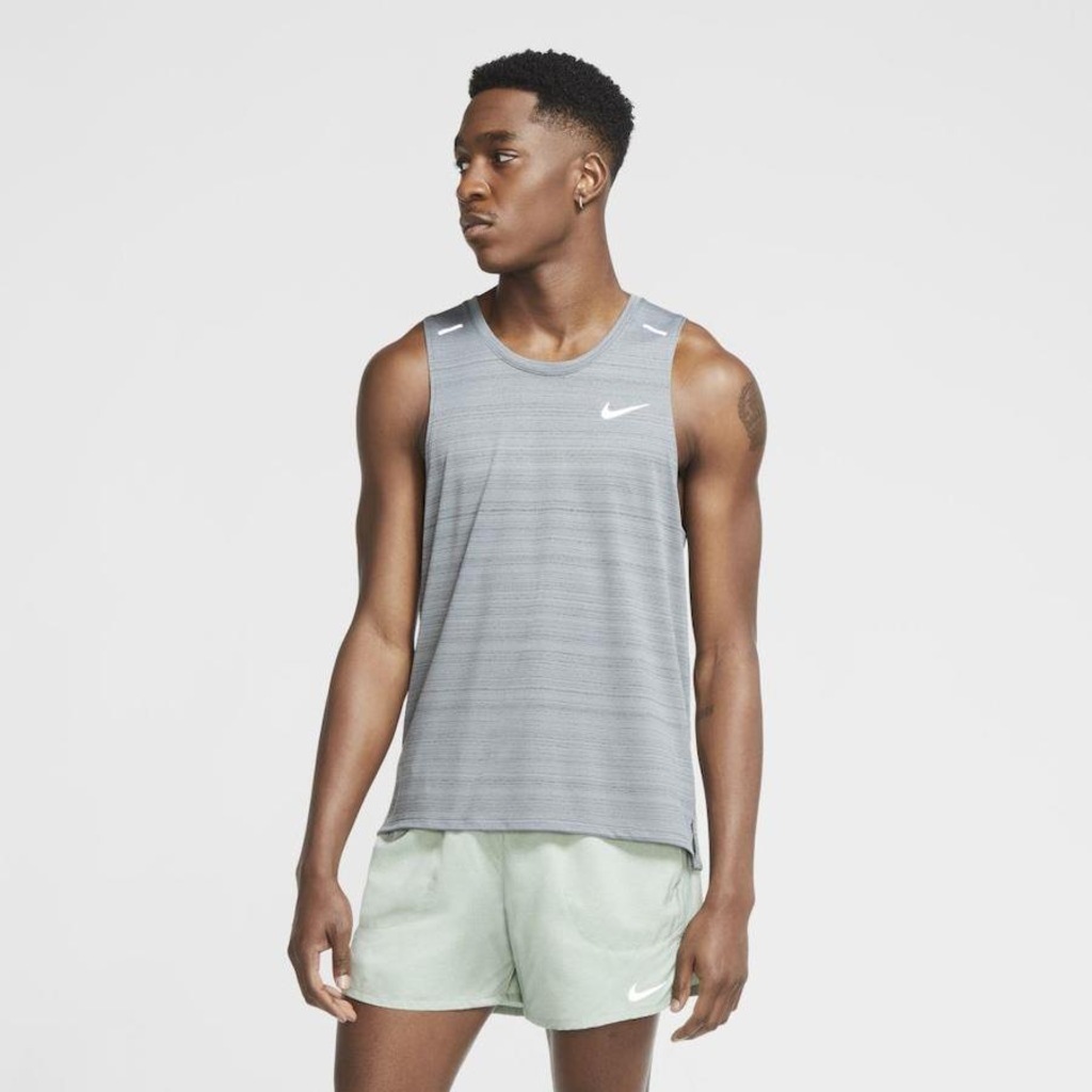 Camiseta Regata Nike Dri-Fit Miler - Masculina - Foto 1