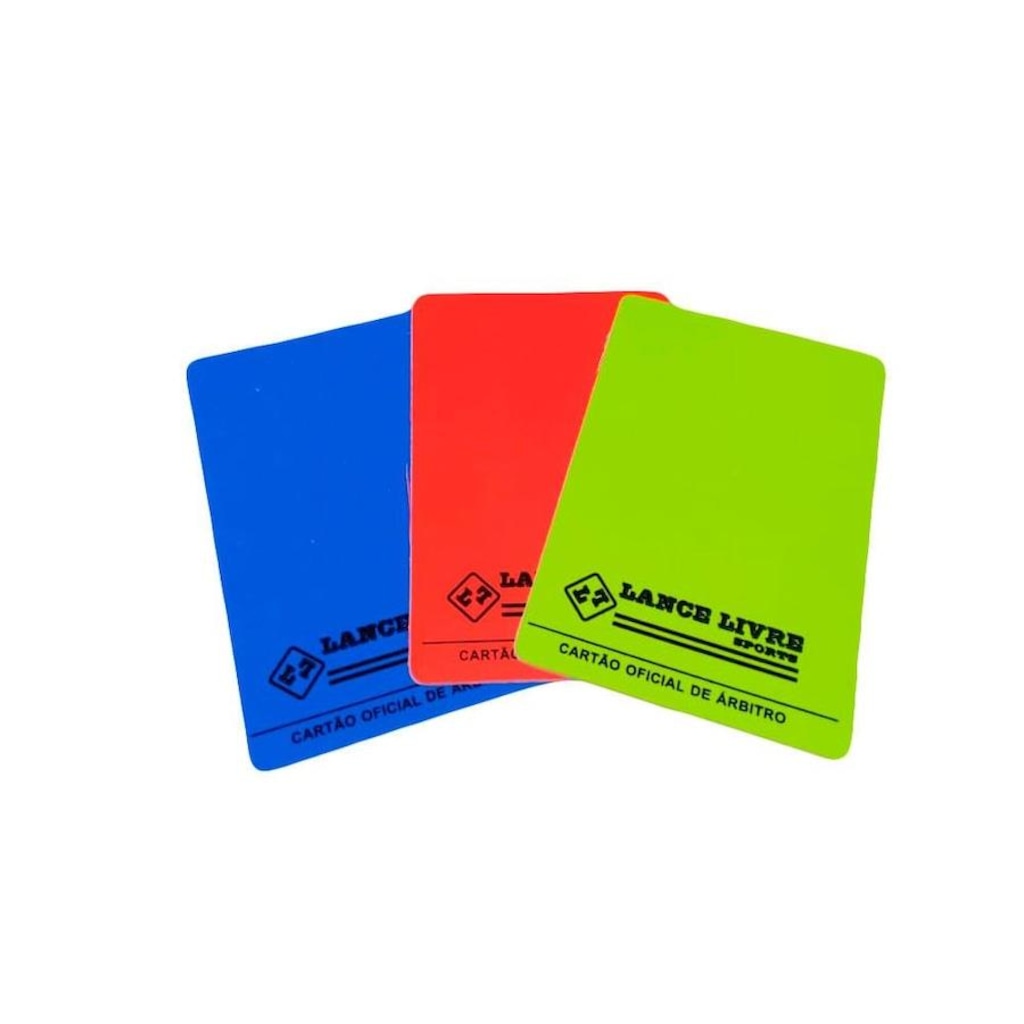 CARTÃO DE JUIZ DE Futebol SOCIETY LANCE LIVRE