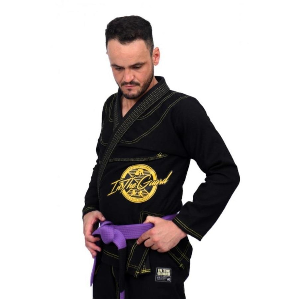 Kimono Jiu Jitsu In The Guard Revolução Trançado - Adulto - Foto 1