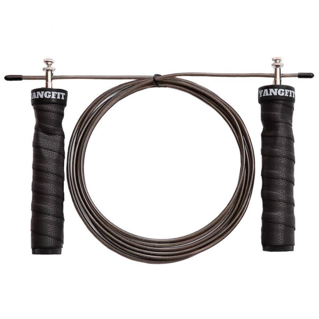 Corda de Pular com Rolamento Yangfit Speed Rope Anatômica